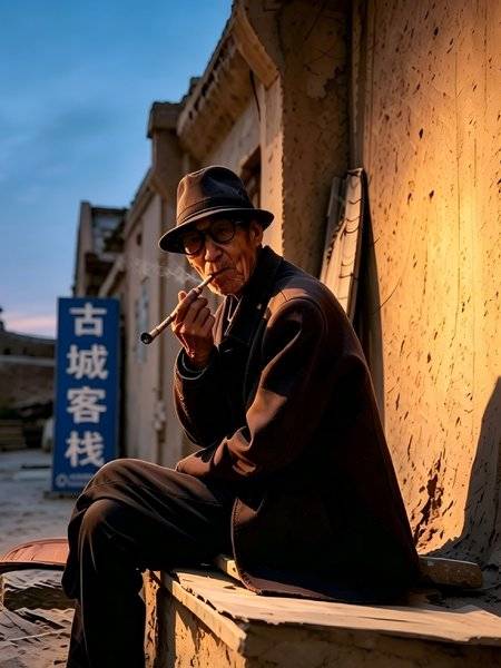 夜景模特