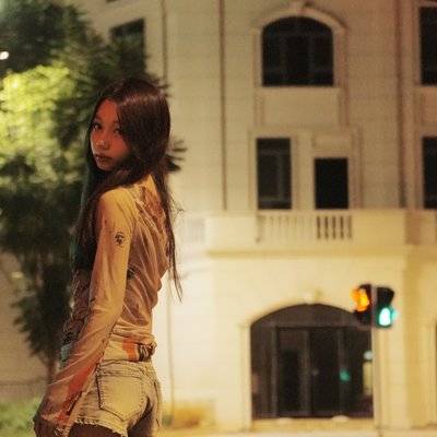夜景模特