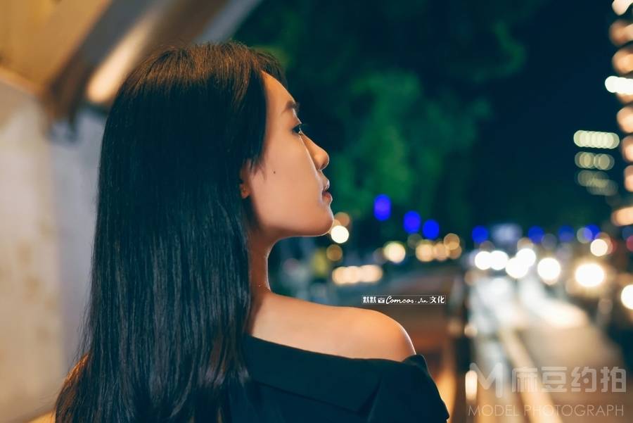 夜景模特