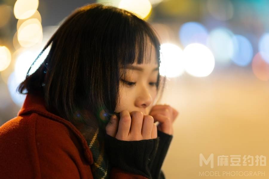 夜景模特