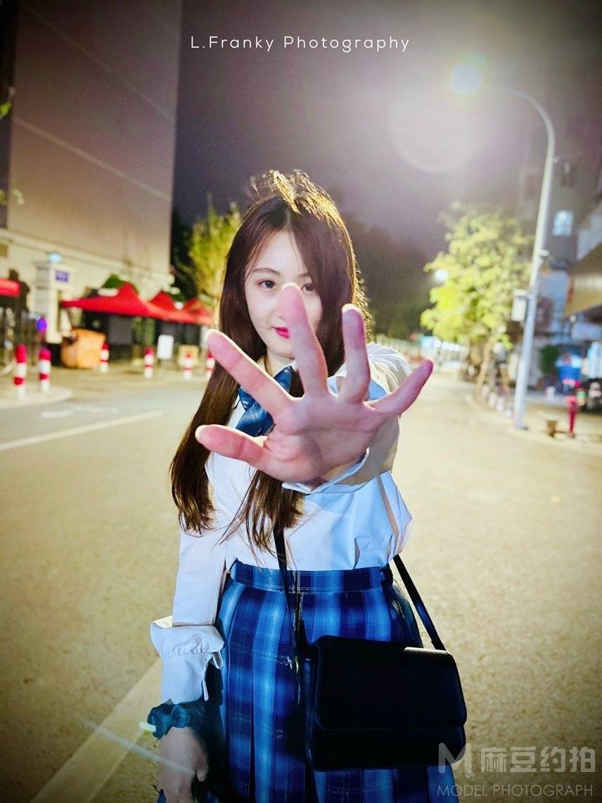 夜景模特