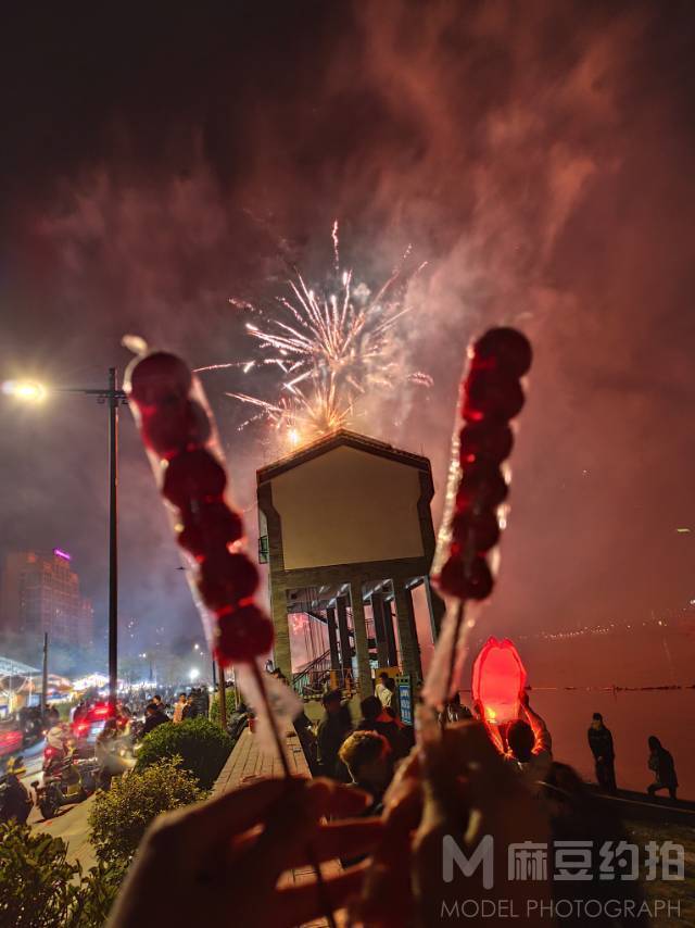 夜景模特