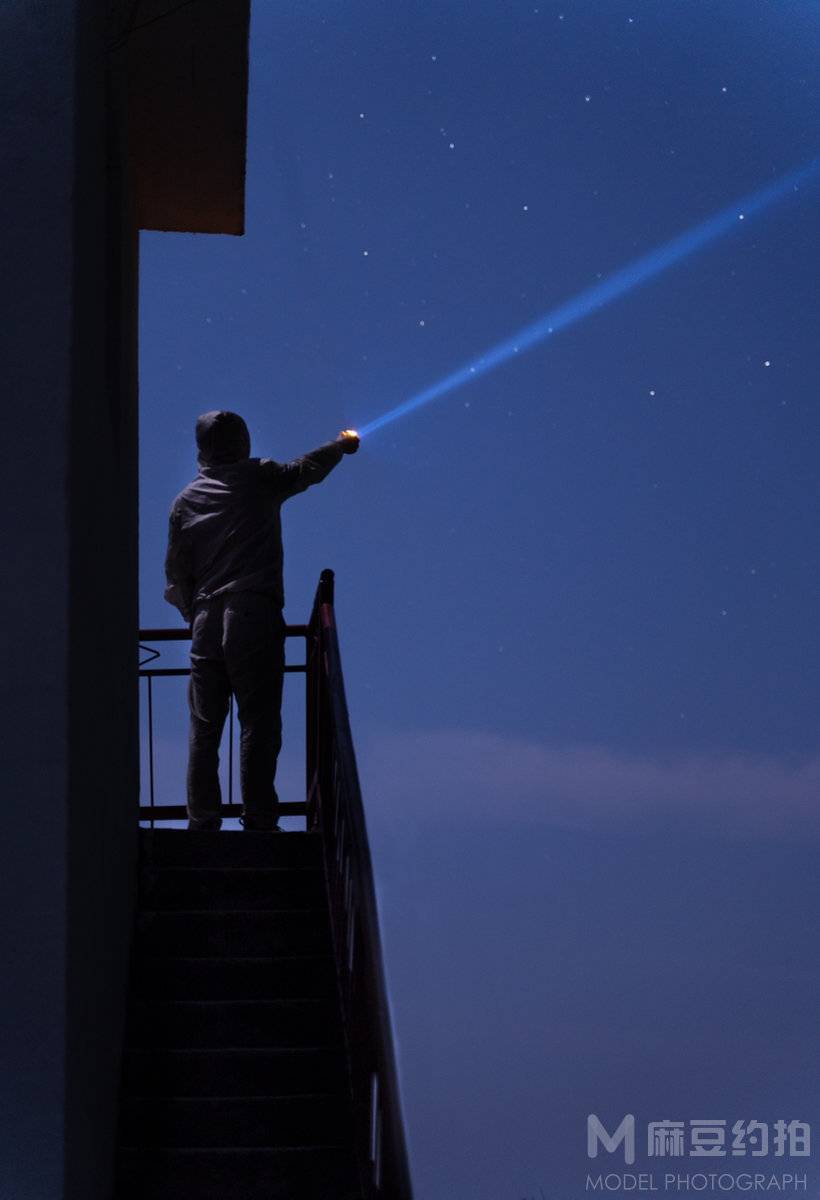 夜景模特