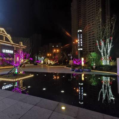 夜景模特