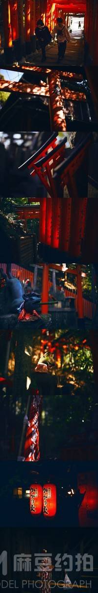 夜景模特