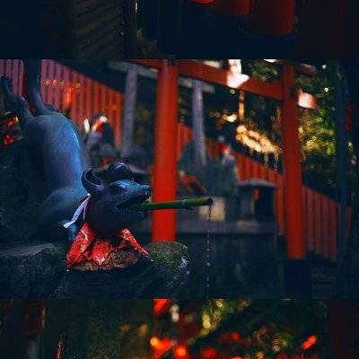 夜景模特