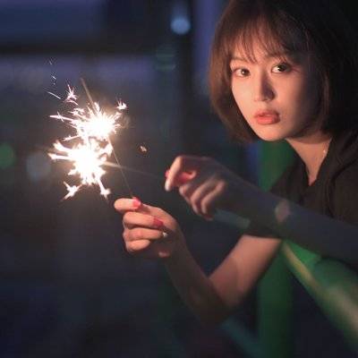 夜景模特
