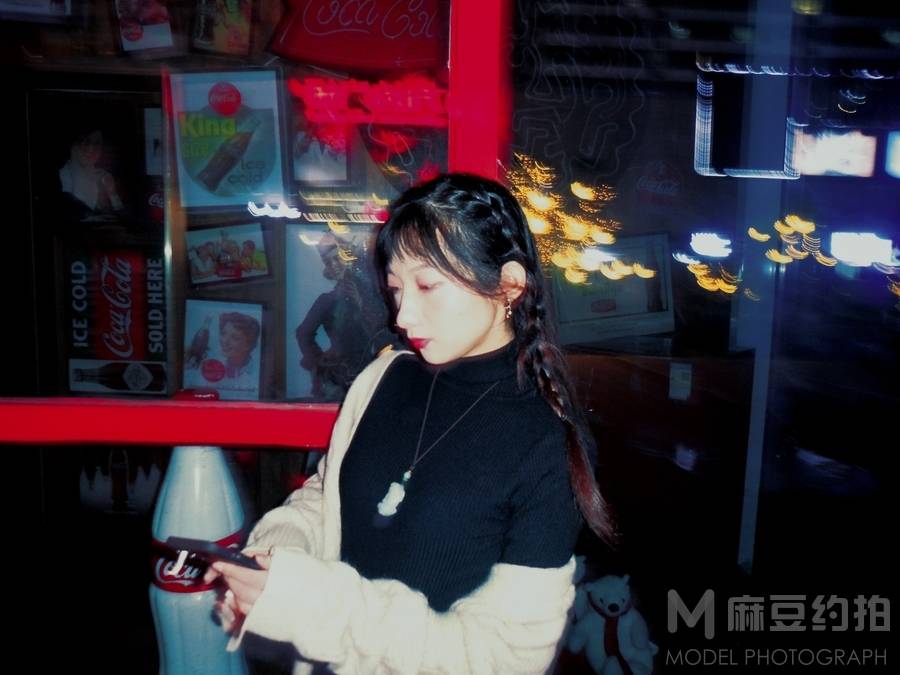 夜景模特