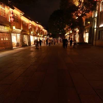 夜景模特