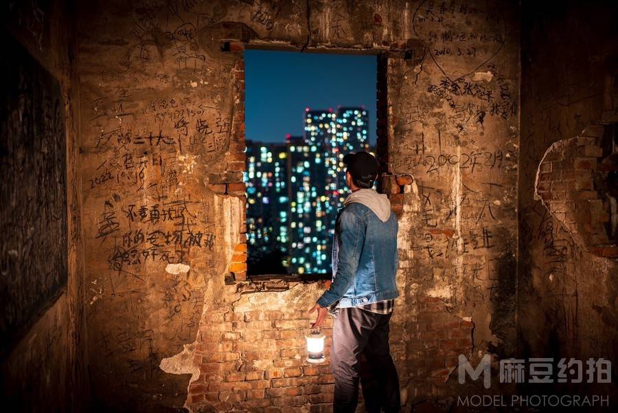 夜景模特