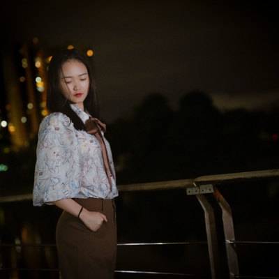 夜景模特