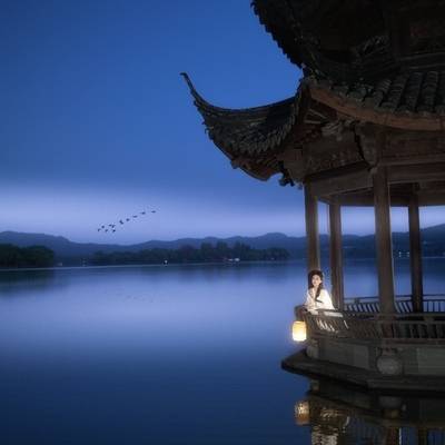 夜景模特