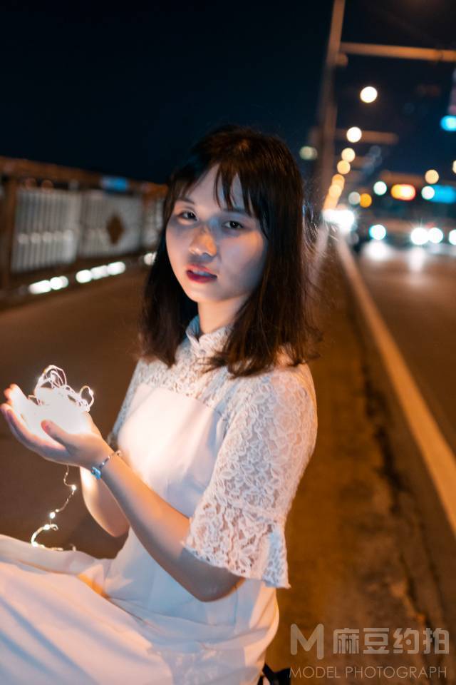 夜景模特