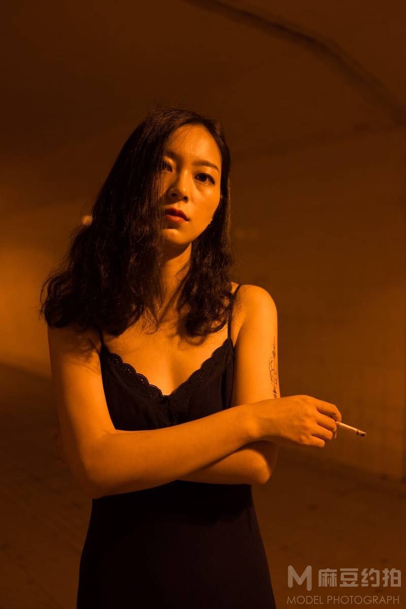 夜景模特