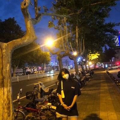 夜景模特