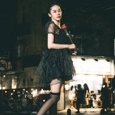 夜景模特
