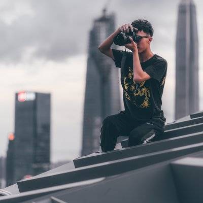 夜景模特