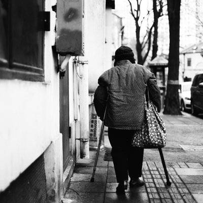 黑白模特