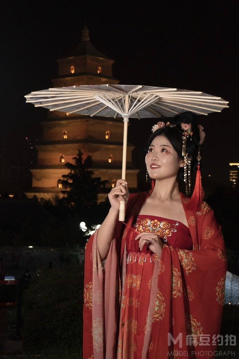 夜景模特