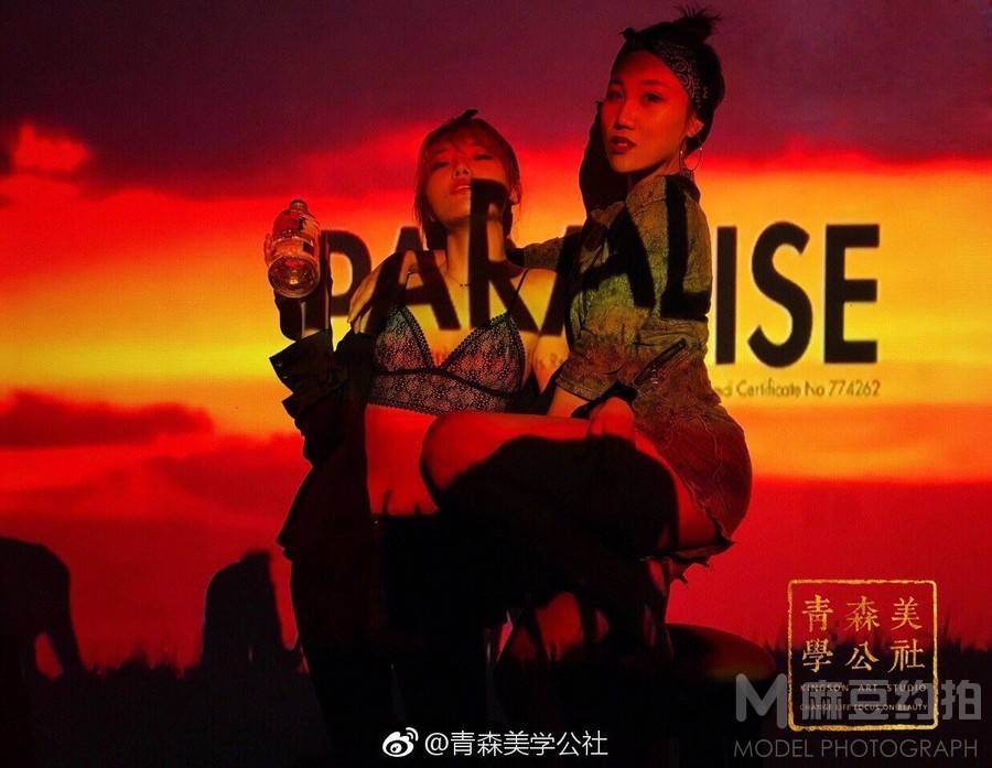 夜景模特