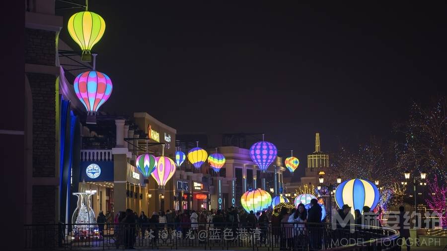 夜景模特