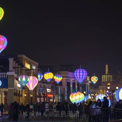 夜景模特