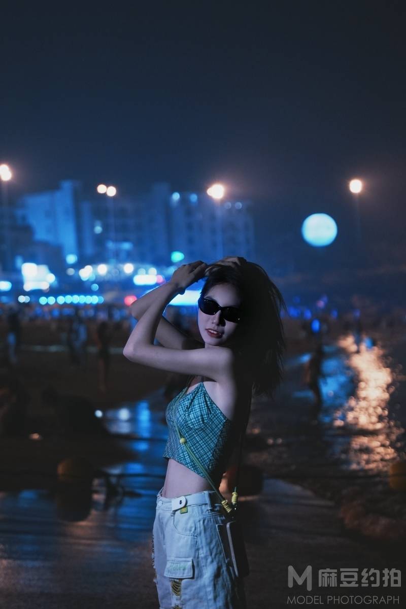 夜景模特