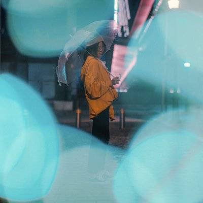 夜景模特