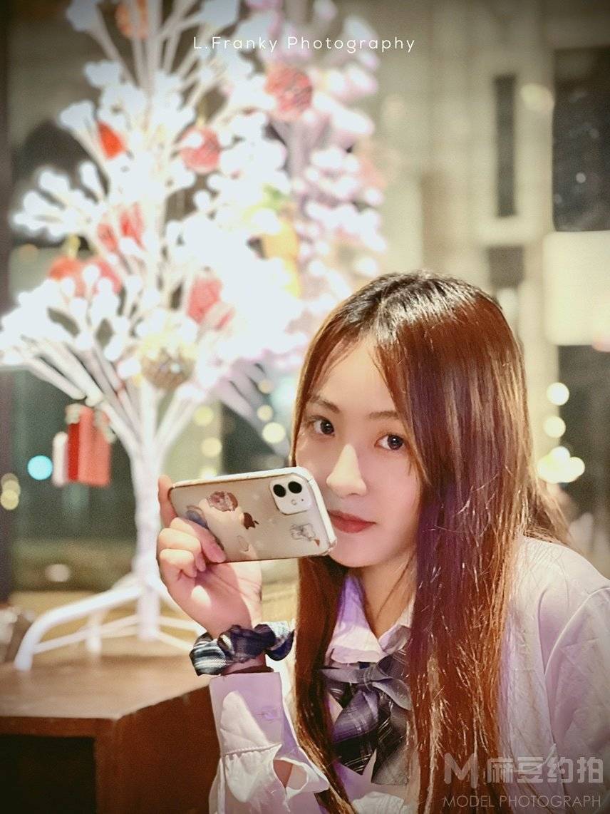 夜景模特