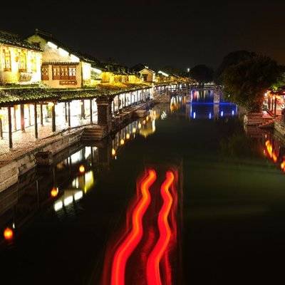 夜景模特