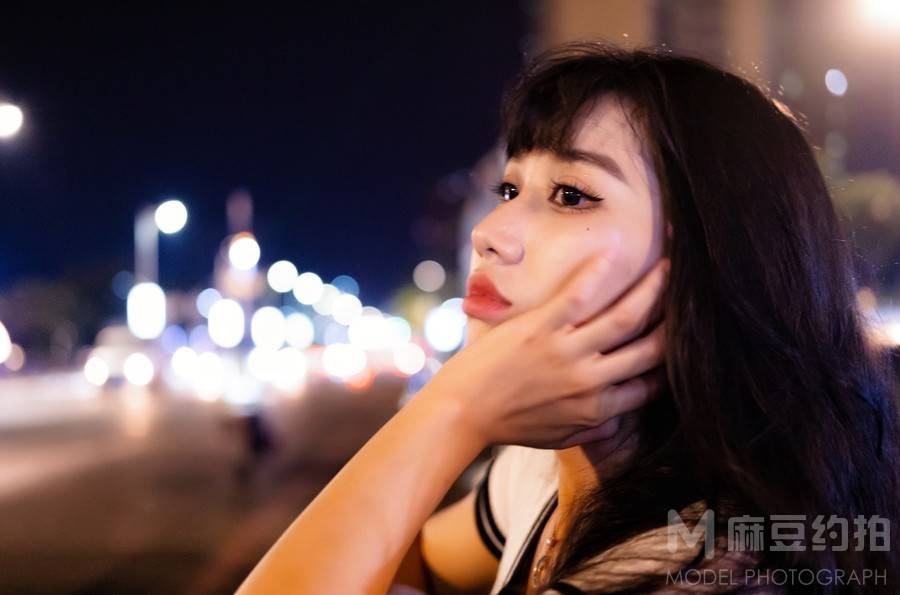 夜景模特