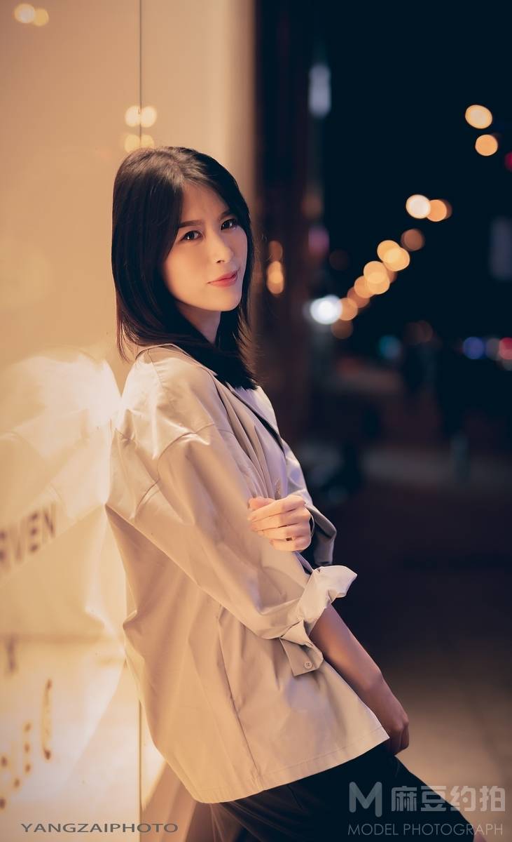 夜景模特