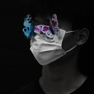 黑白模特