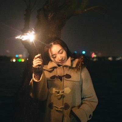 夜景模特