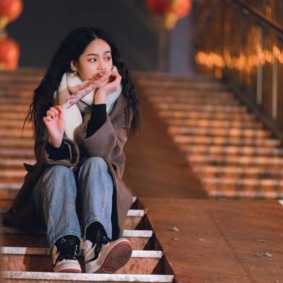 夜景模特