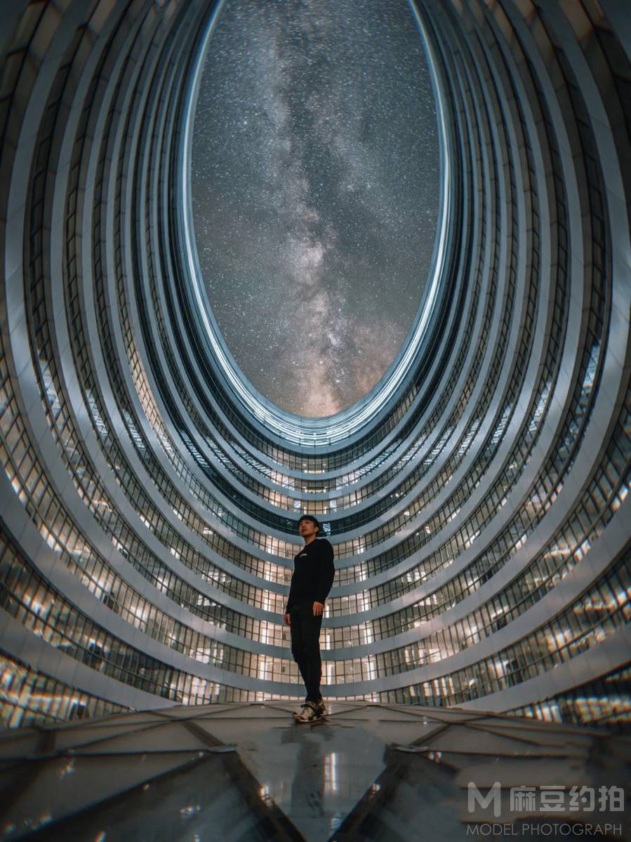 夜景模特