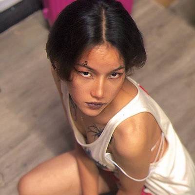 黑白模特