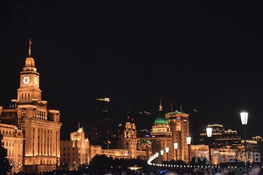 夜景模特