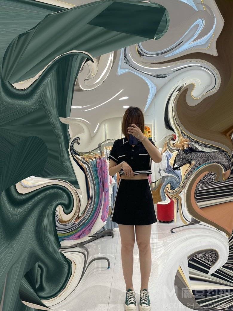 黑白模特