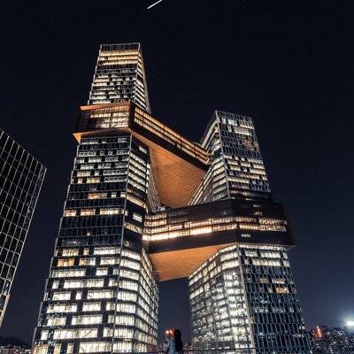 夜景模特