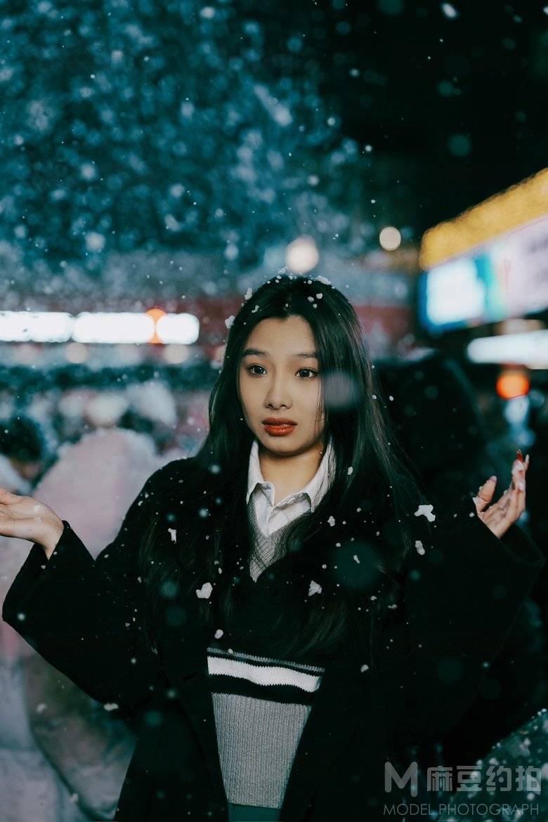 夜景模特