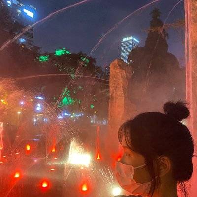 夜景模特