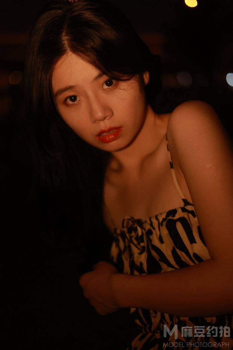 夜景模特
