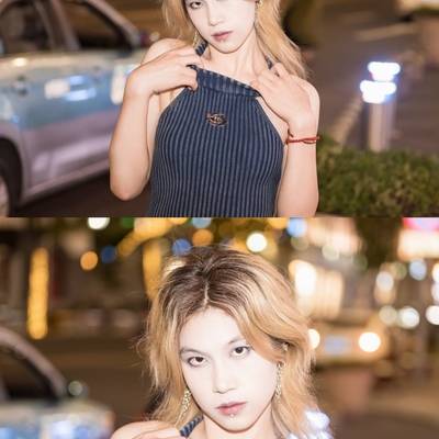 夜景模特