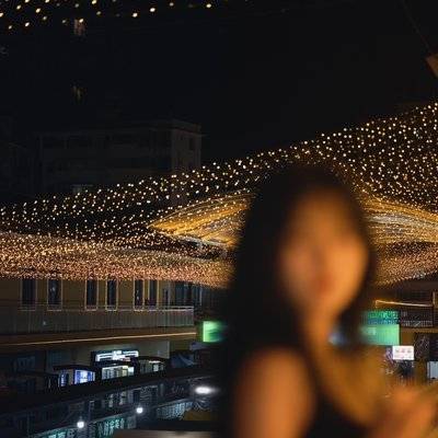 夜景模特