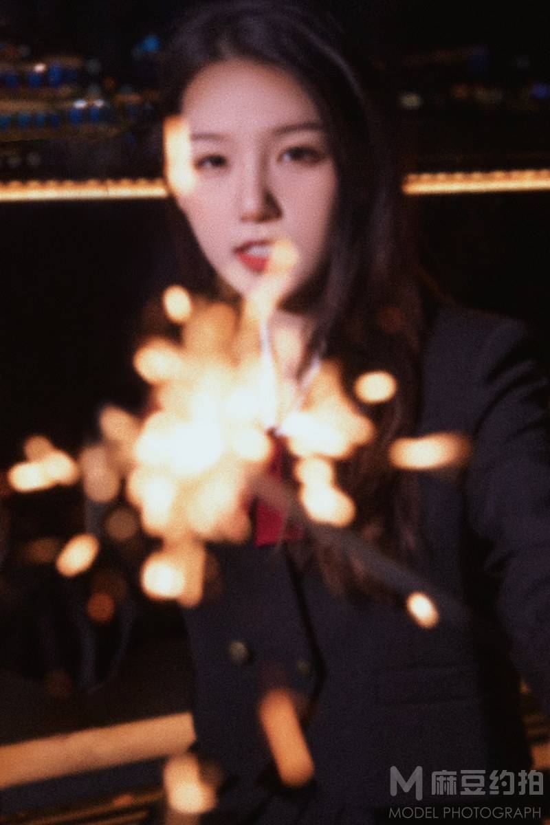 夜景模特