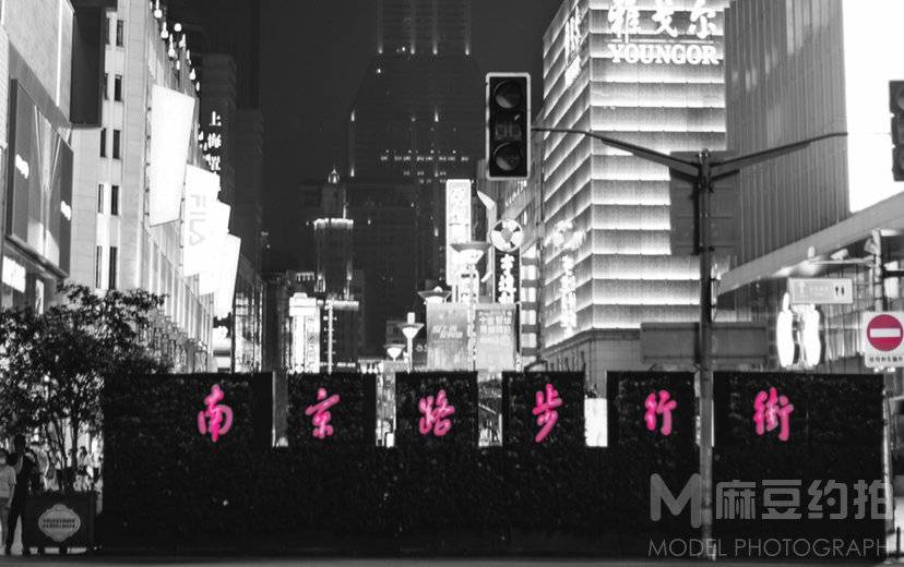 夜景模特