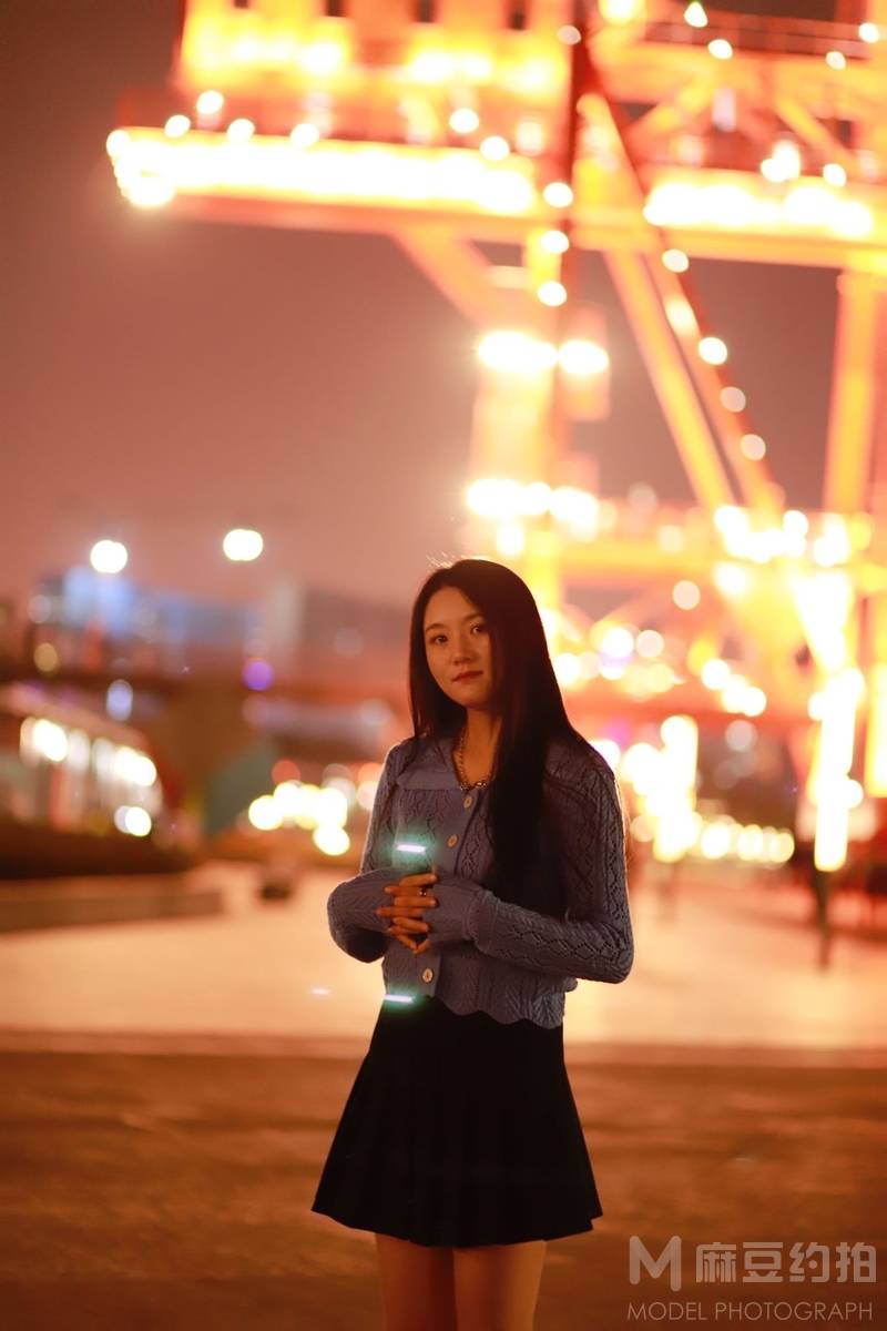 夜景模特