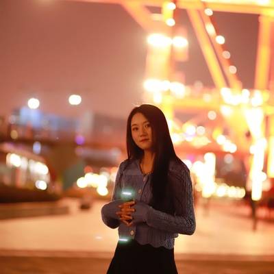 夜景模特