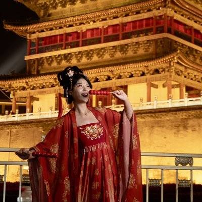 夜景模特